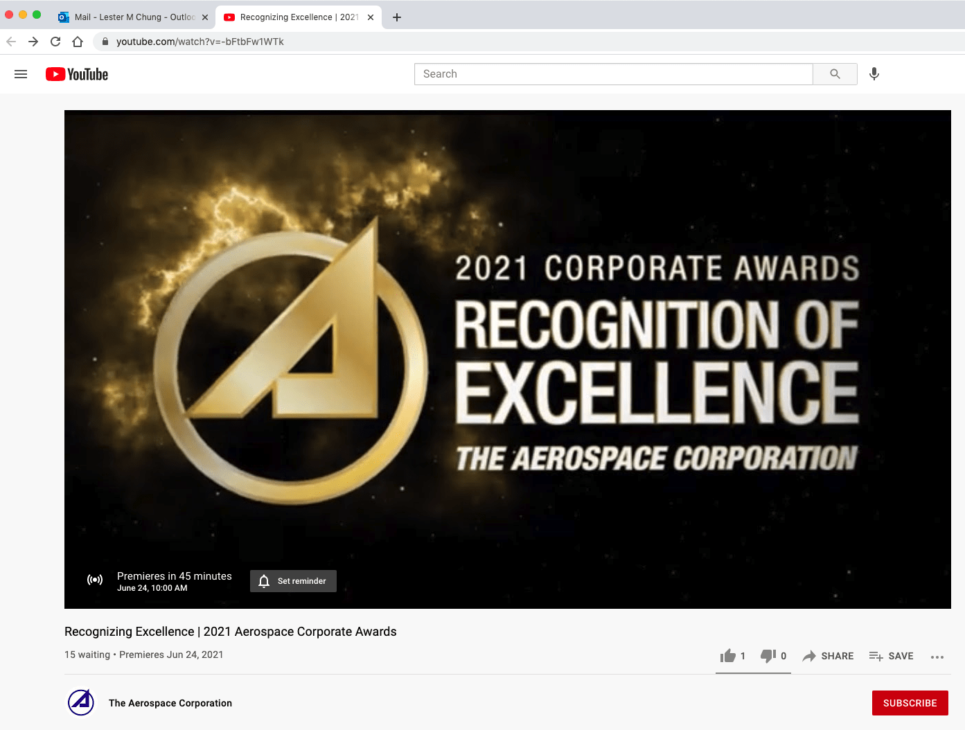 Recognizing Excellence: 2021 Aerospace Corporate Awards