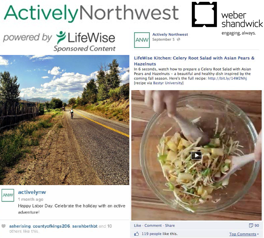 Actively Northwest – powered by LifeWise- Logo