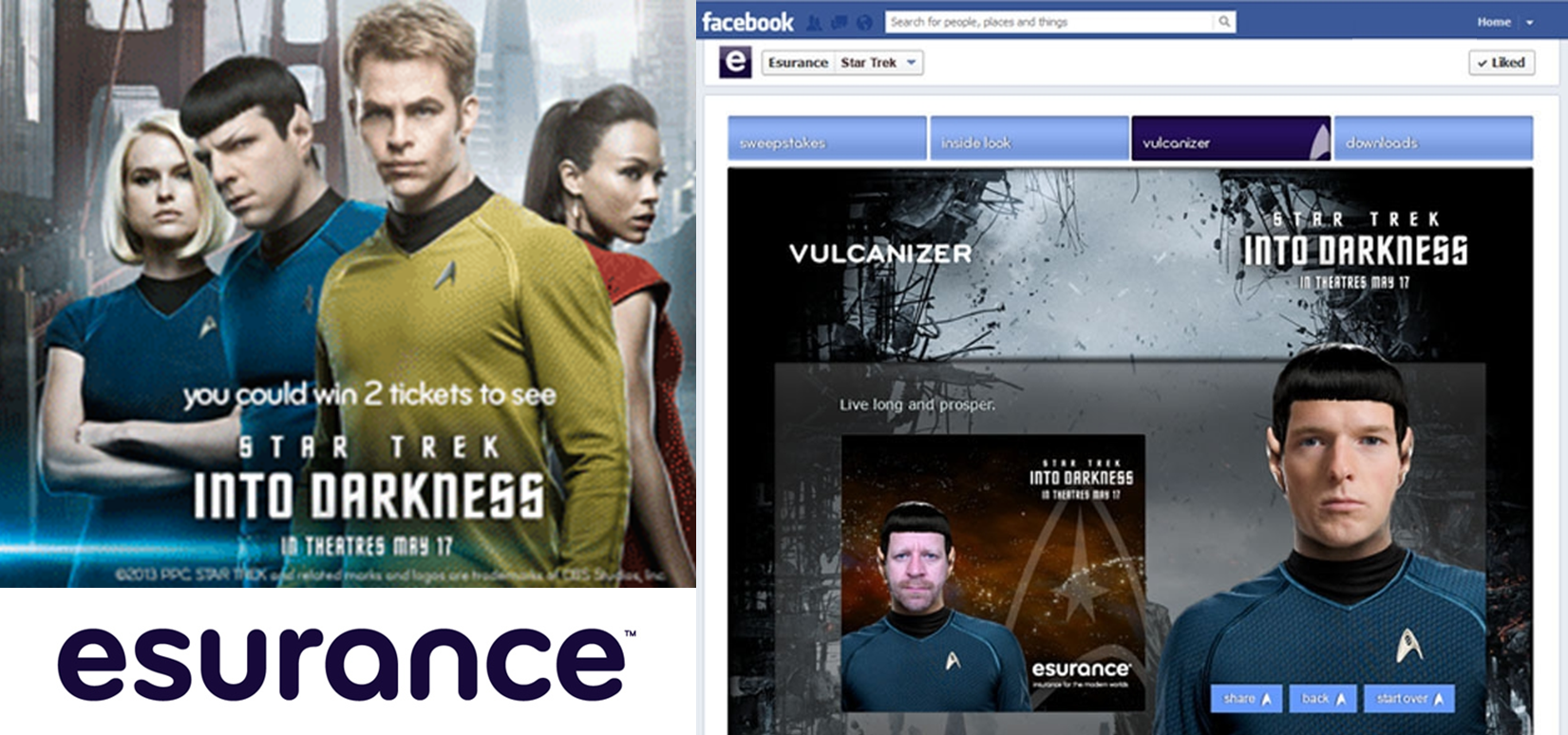 Esurance Promotes Star Trek Into Darkness- Logo