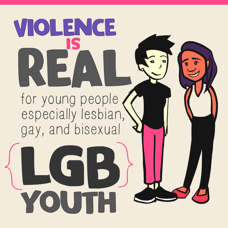 Violence Is Real: Infographic Series on Sexual Minority Youth and Violence- Logo
