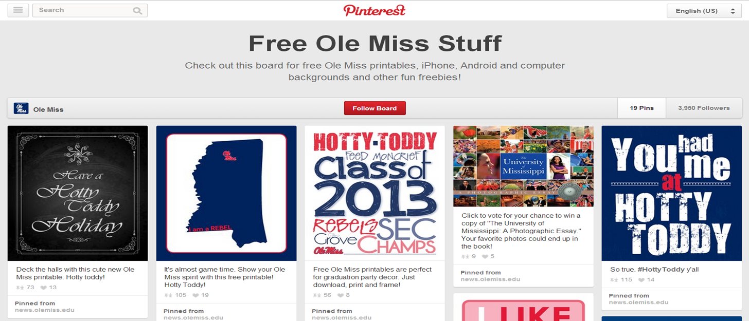 Ole Miss Pins the Day- Logo