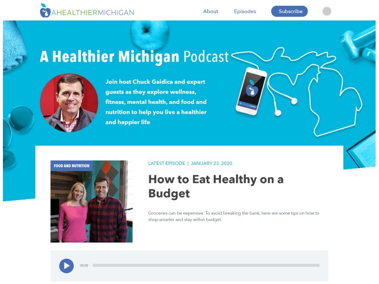 A Healthier Michigan Podcast- Logo