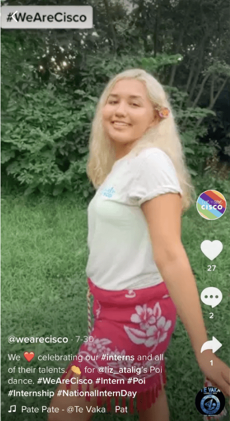 WeAreCisco TikTok Summer of (Virtual) Interns
