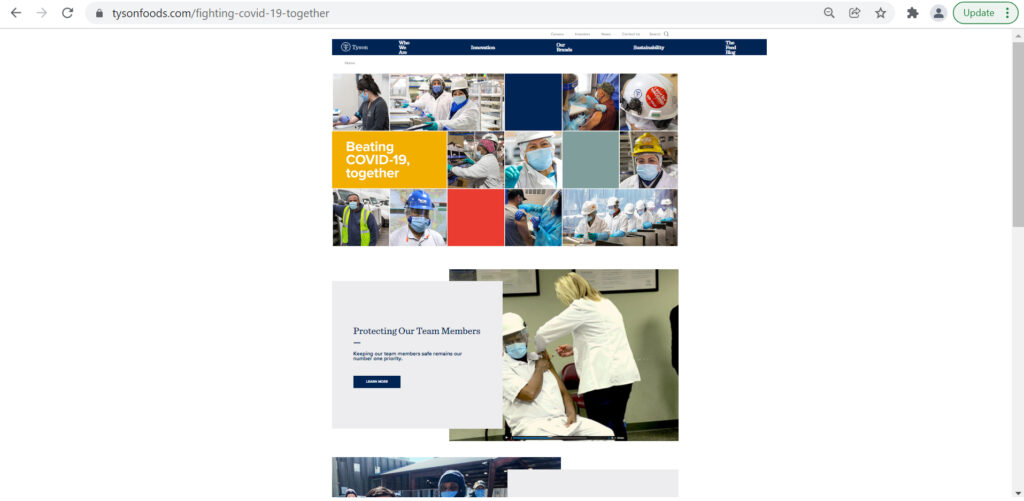 Beating COVID-19: #TysonTogether