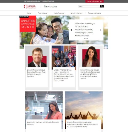 Lincoln Financial Group's Online Newsroom