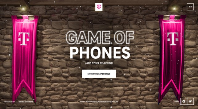 Game of Phones Holiday Executive Social Campaign