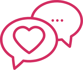 chat heart icon