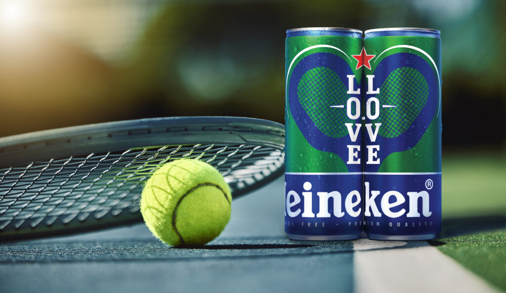 Heineken 0.0 Brings the L0VE.L0VE for Moderation to US Open