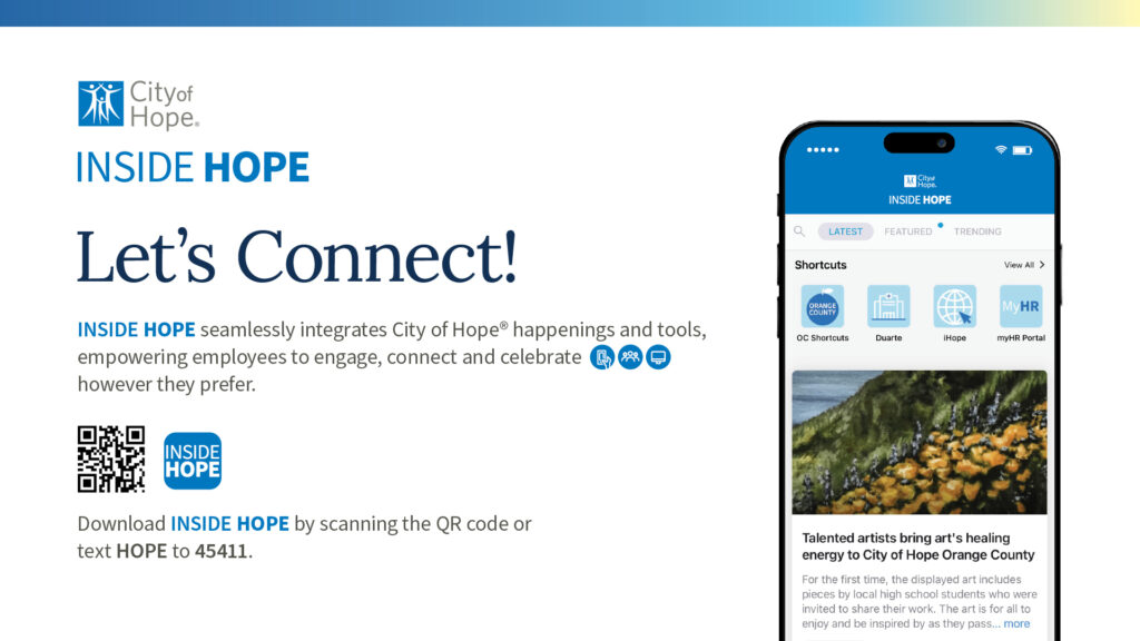 City of Hope Launches Inside Hope, a Modernized Intranet Platform