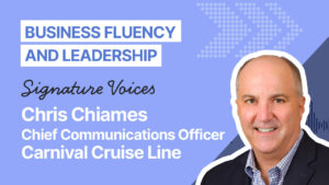 Carnival CCO Chris Chiames: Why comms must learn about financial disclosure rules