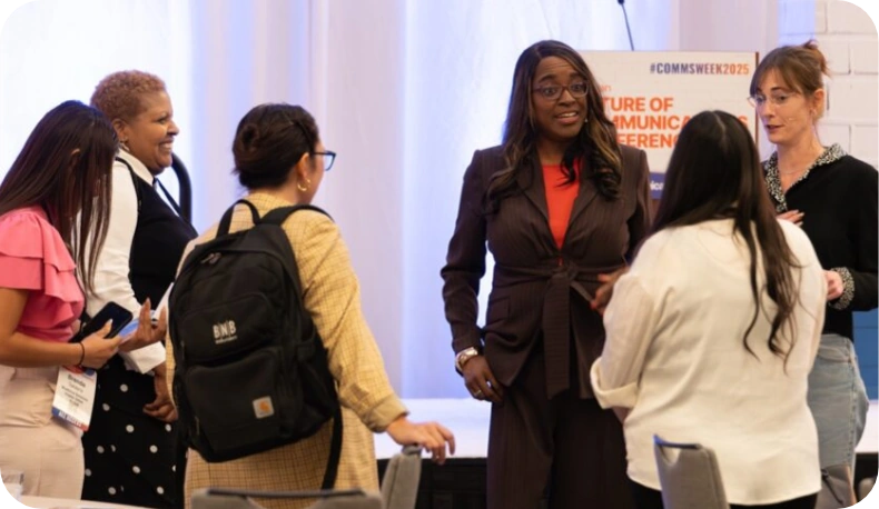 Team attending a CommsWeek event together