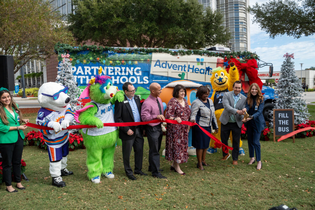 AdventHealth “Drive Out Hunger” Holiday Bus Campaign