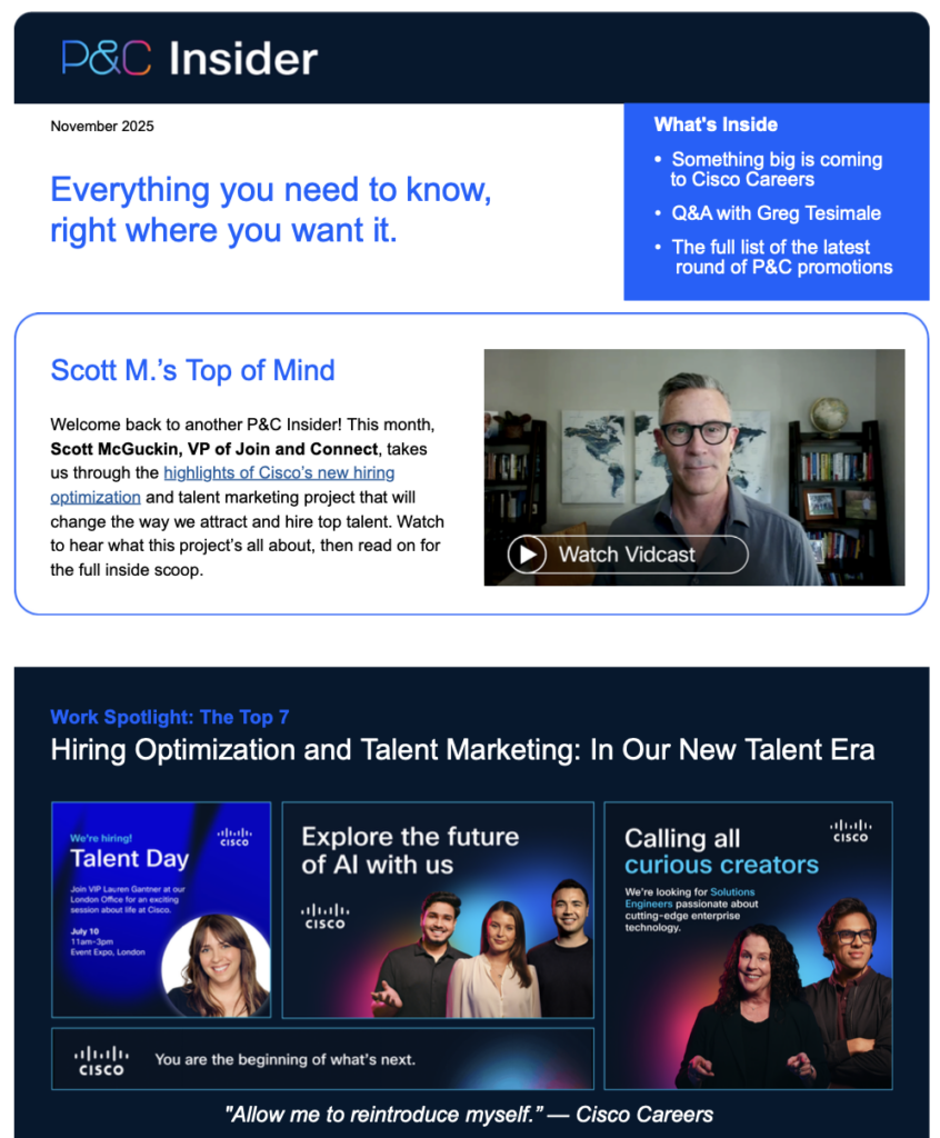 The P&C Insider: How a Newsletter Activated a Global HR Workforce