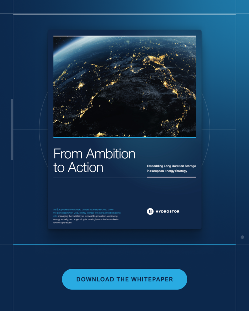 European Markets Policy White Paper “From Ambition to Action: Embedding Long Duration Storage in European Energy Strategy”