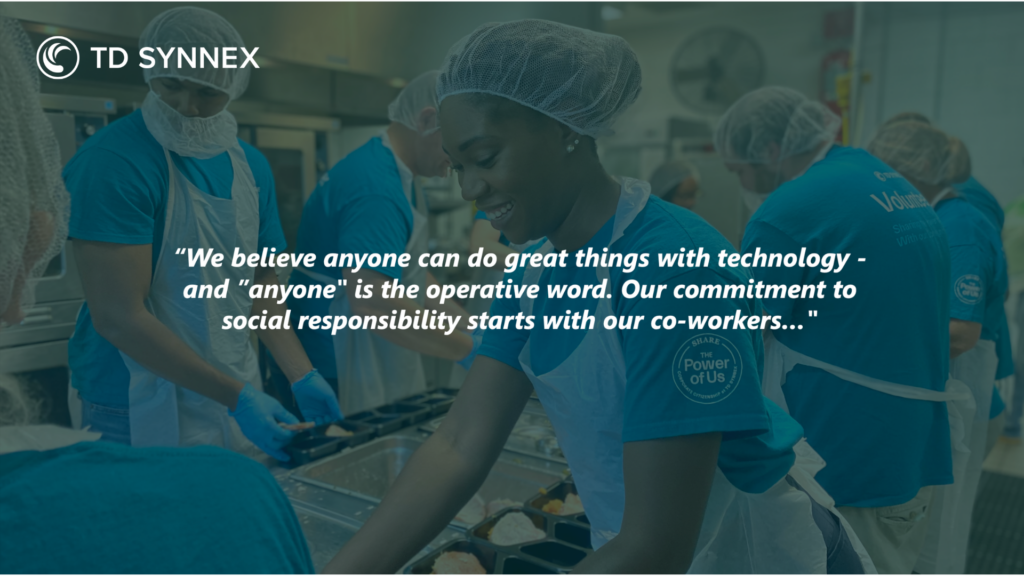 TD SYNNEX's Community Relations Team