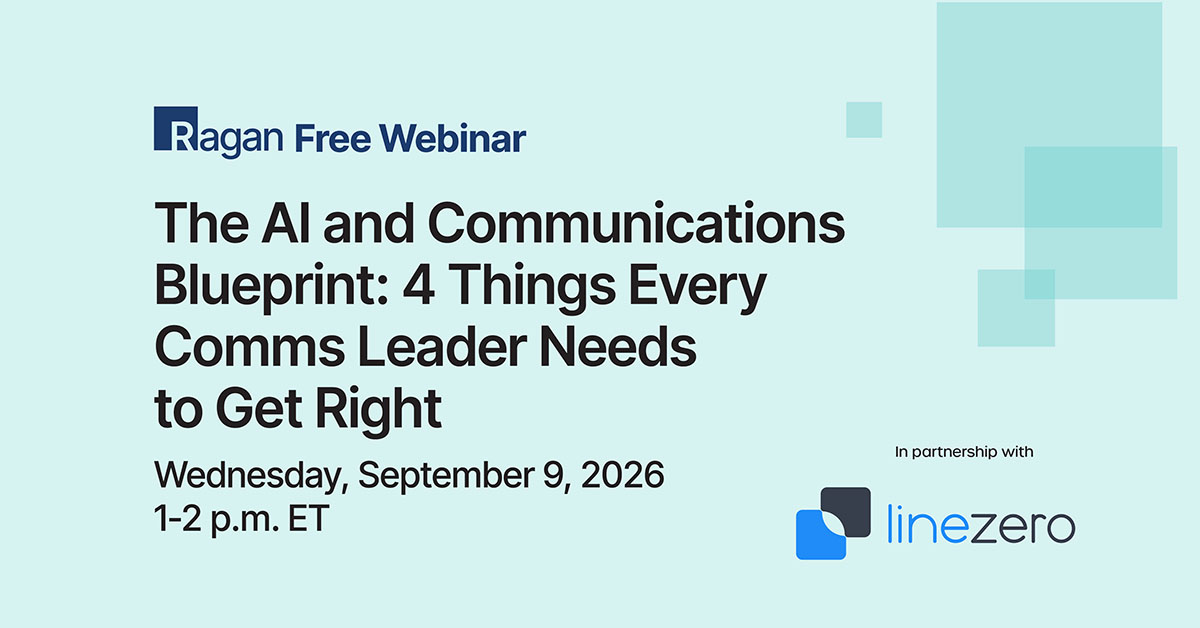 The AI and Communications Blueprint: 4 Things Every Comms Leader Needs to Get Right - Ragan Communications